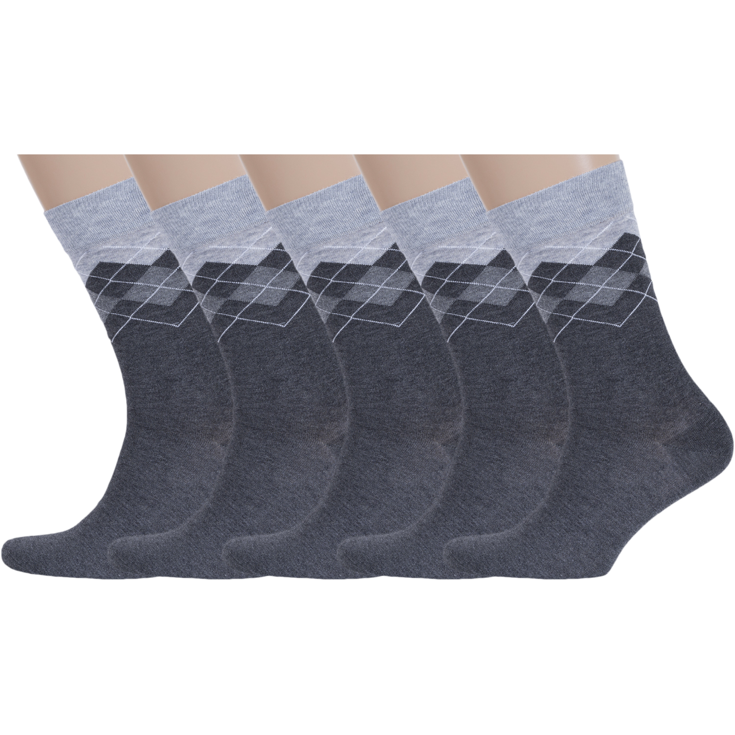 

Комплект носков мужских RuSocks 5-М3-13019 серых 38-41, 5-М3-13019