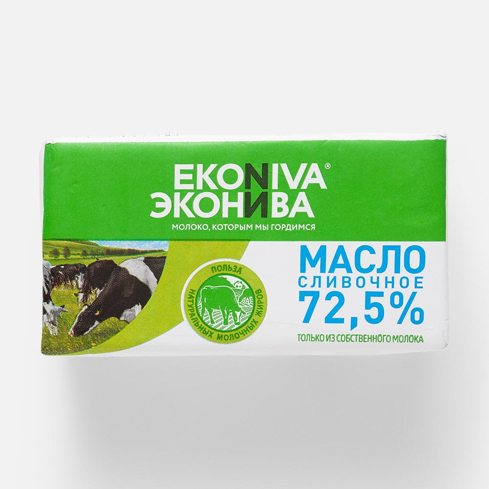 Сливочное масло несоленое ЭкоНива 72,5% 180 г