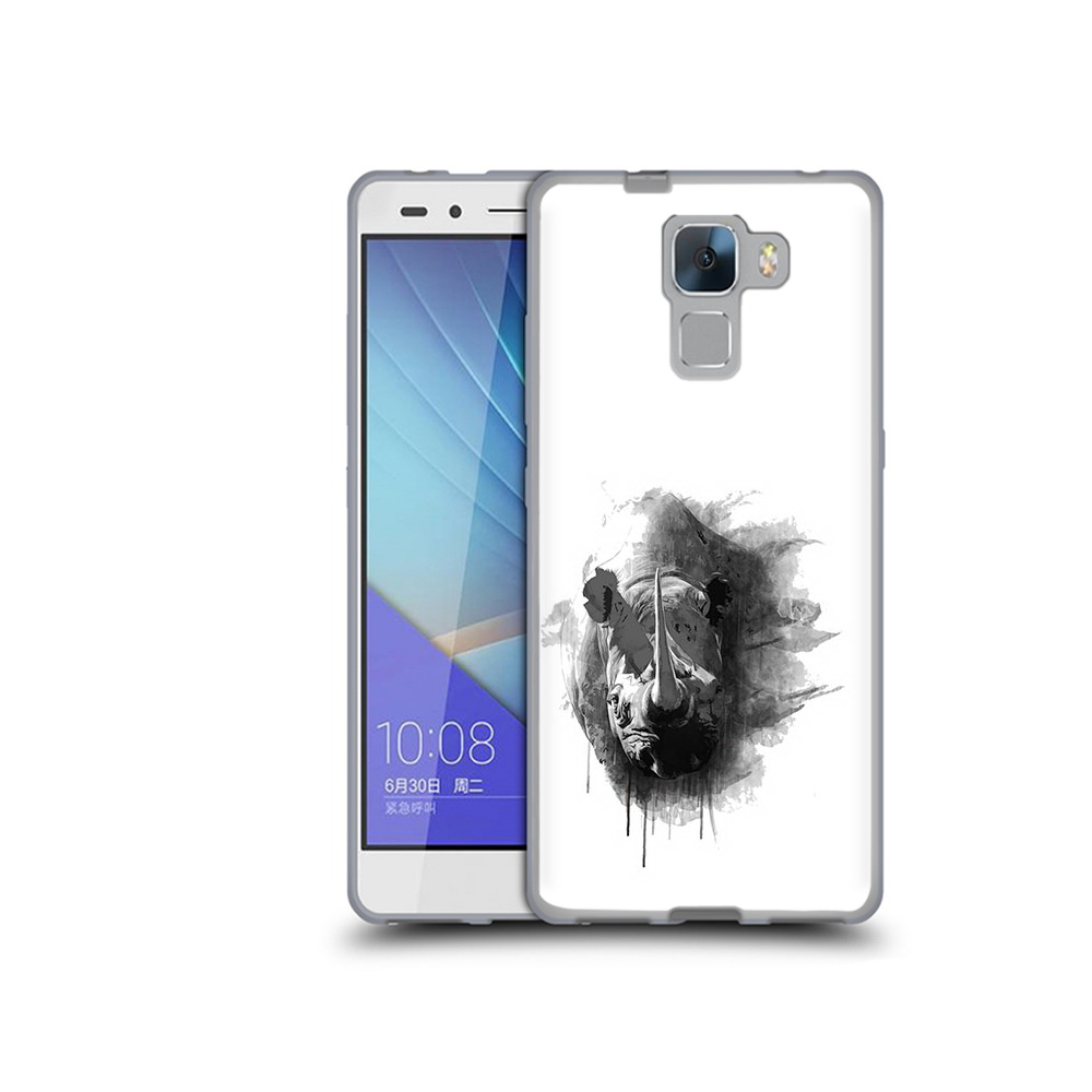 

Чехол MyPads Tocco для Honor 7 носорог (PT28758.36.523), Прозрачный, Tocco
