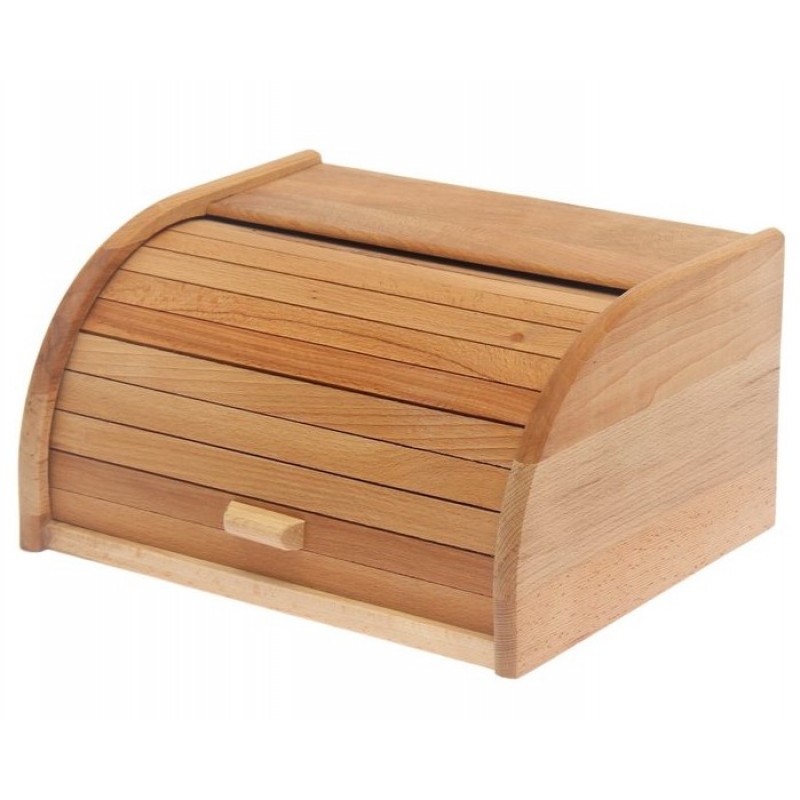 Хлебница деревянная FACKELMANN Eco Compact, 29*25,5*16 см, крышка - слайдер, сухарница