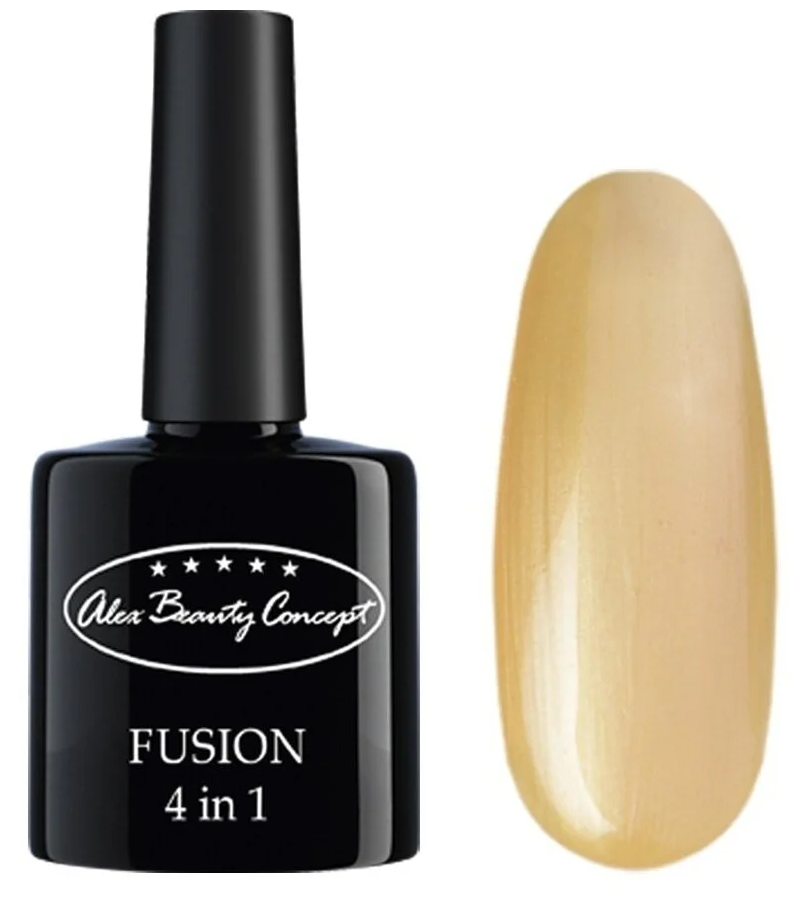фото Гель-лак для ногтей alex beauty concept fusion 4 in 1 gel 7.5 мл золотой