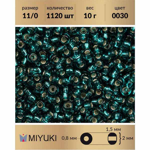 

Бисер MIYUKI Япония размер 11/0 цвет Внутренее серебрение темная бирюза 10 г, Бирюзовый, Miyuki-11