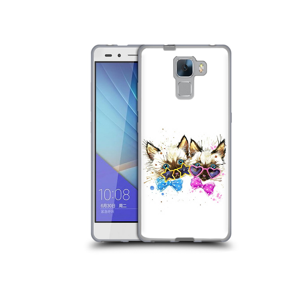 

Чехол MyPads Tocco для Honor 7 милые котята (PT28758.36.474), Прозрачный, Tocco
