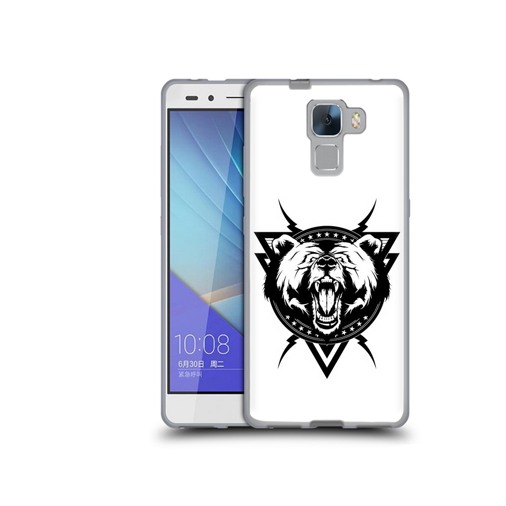 

Чехол MyPads Tocco для Honor 7 медведь в треугольнике (PT28758.36.464), Прозрачный, Tocco