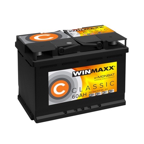 Автомобильный аккумулятор MONBAT WINMAXX Classic  60 Ач 520 А (обратная полярность)