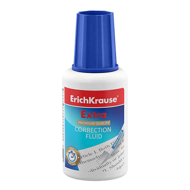 

Корректирующая жидкость с губкой ErichKrause Extra, 20г, 10 шт