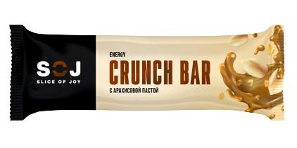 фото Батончик soj crunch bar кранч с арахисовой пастой 40 г