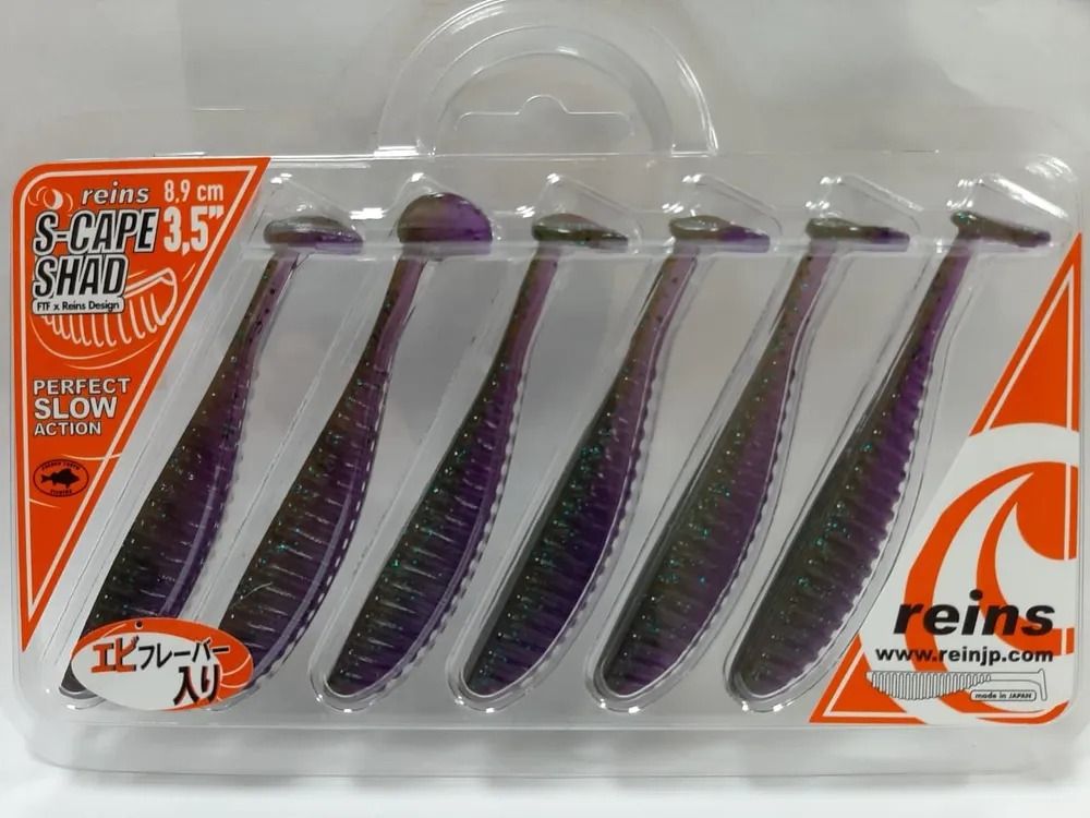 

Мягкая приманка Reins S CAPE SHAD 3.5 060-Onga River Moneybait 8,9 см, S CAPE SHAD 3.5 060-Onga River Moneybait 8,9 см