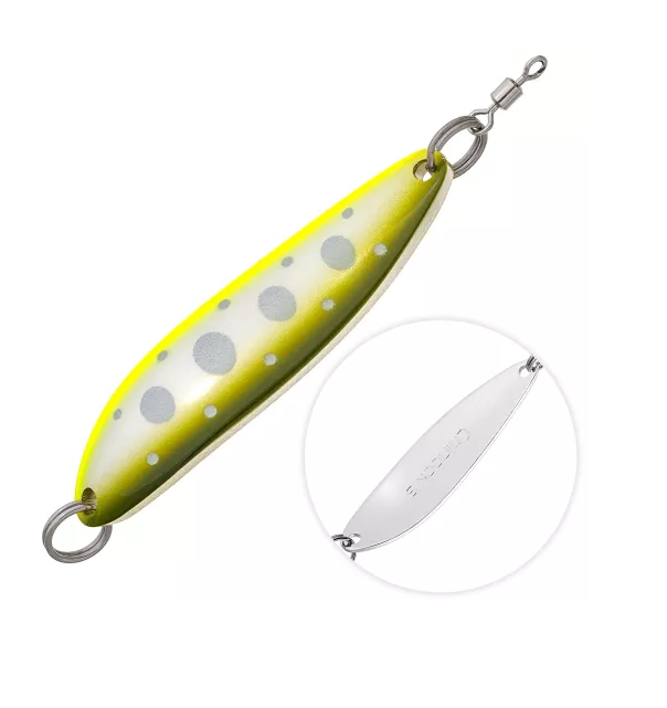 

Блесна Daiwa Chinook S 21g GREEN CHART YAMAME, Зеленый;серебристый, Chinook S