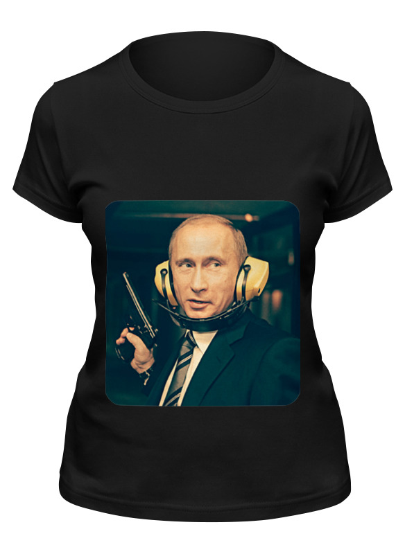 

Футболка женская Printio Vladimir putin черная 2XL, Черный, Vladimir putin