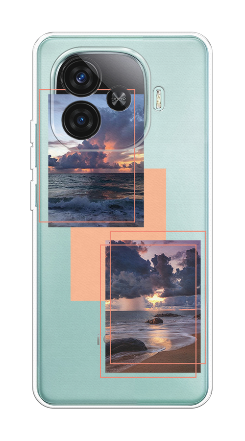 

Чехол на Vivo iQOO Z9 "Sky collage", Розовый;прозрачный;синий, 2612150-1