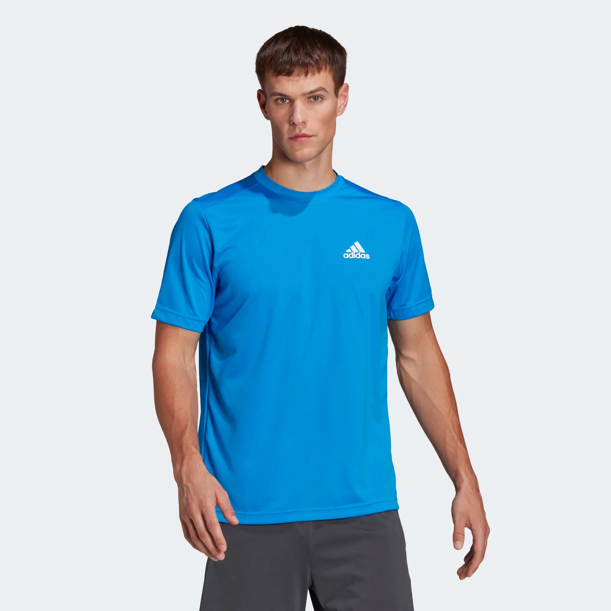 фото Футболка мужская adidas m pl tee blurus голубая 2xl