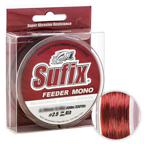 

Леска Sufix Feeder Mono 300м. 0.23мм. RED, Sufix Feeder Mono 300м. 0.23мм. RED