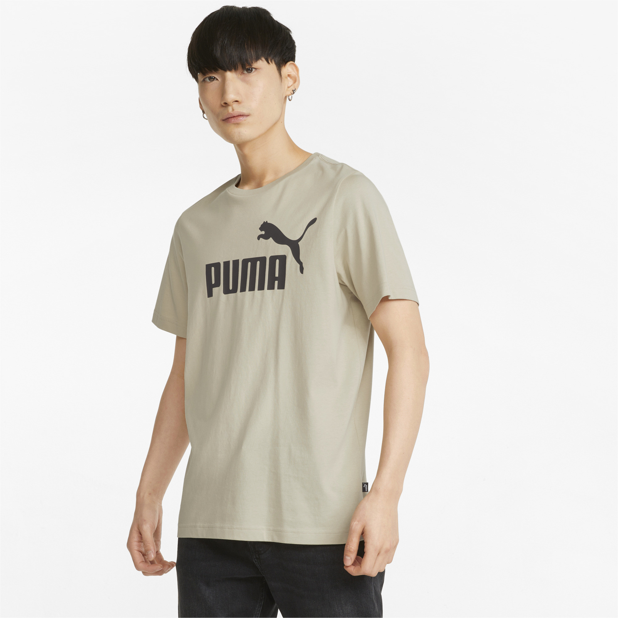 

Футболка мужская PUMA Essentials Logo Men'S Tee бежевая M, Essentials Logo Men'S Tee