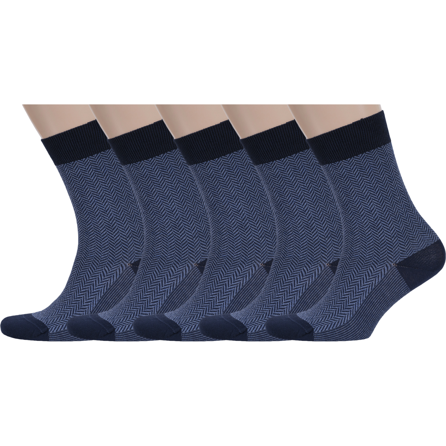

Комплект носков мужских RuSocks 5-М3-12021 голубых 41-43, 5-М3-12021
