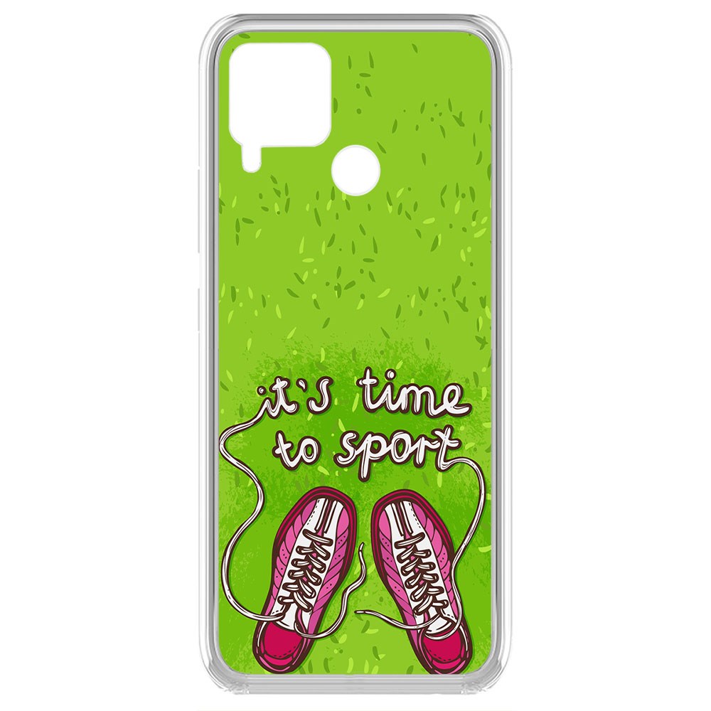 фото Чехол-накладка krutoff clear case кроссовки женские время спорта для realme c15
