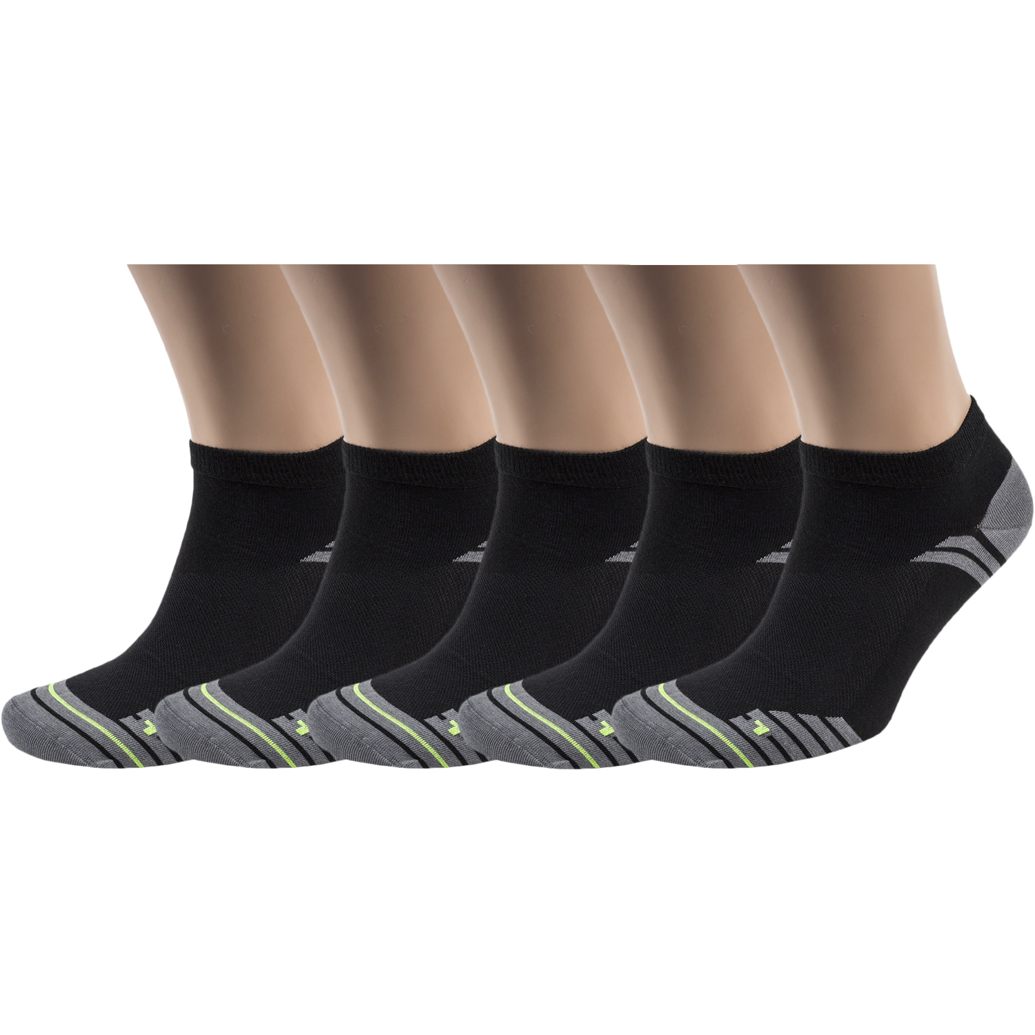 

Комплект носков мужских RuSocks 5-М-2213 черных 25, 5-М-2213