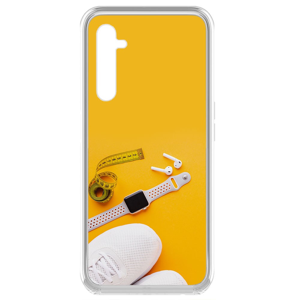 фото Чехол-накладка krutoff clear case кроссовки женские фитнес для realme 6 pro