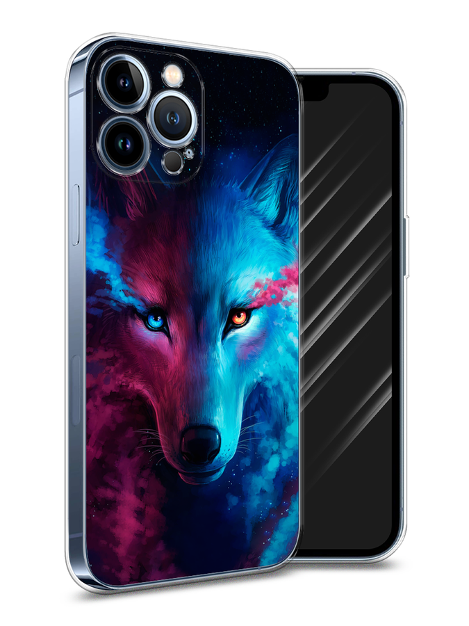 

Чехол Awog на Apple iPhone 13 Pro Max / Айфон 13 Pro Max "Волшебный волк", Разноцветный, 14450-1