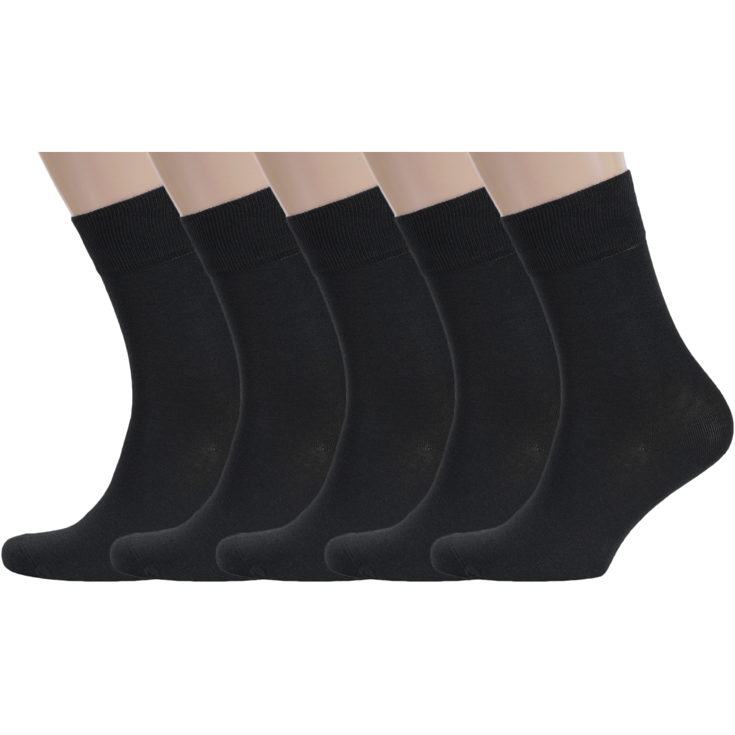 

Комплект носков мужских Rusocks 5-М-218 черных 38-40, Черный, 5-М-218