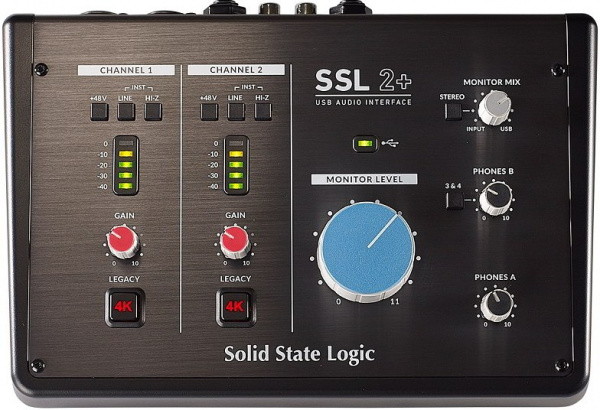

Аудиоинтерфейс Solid State Logic SSL2+, Solid State Logic SSL2+