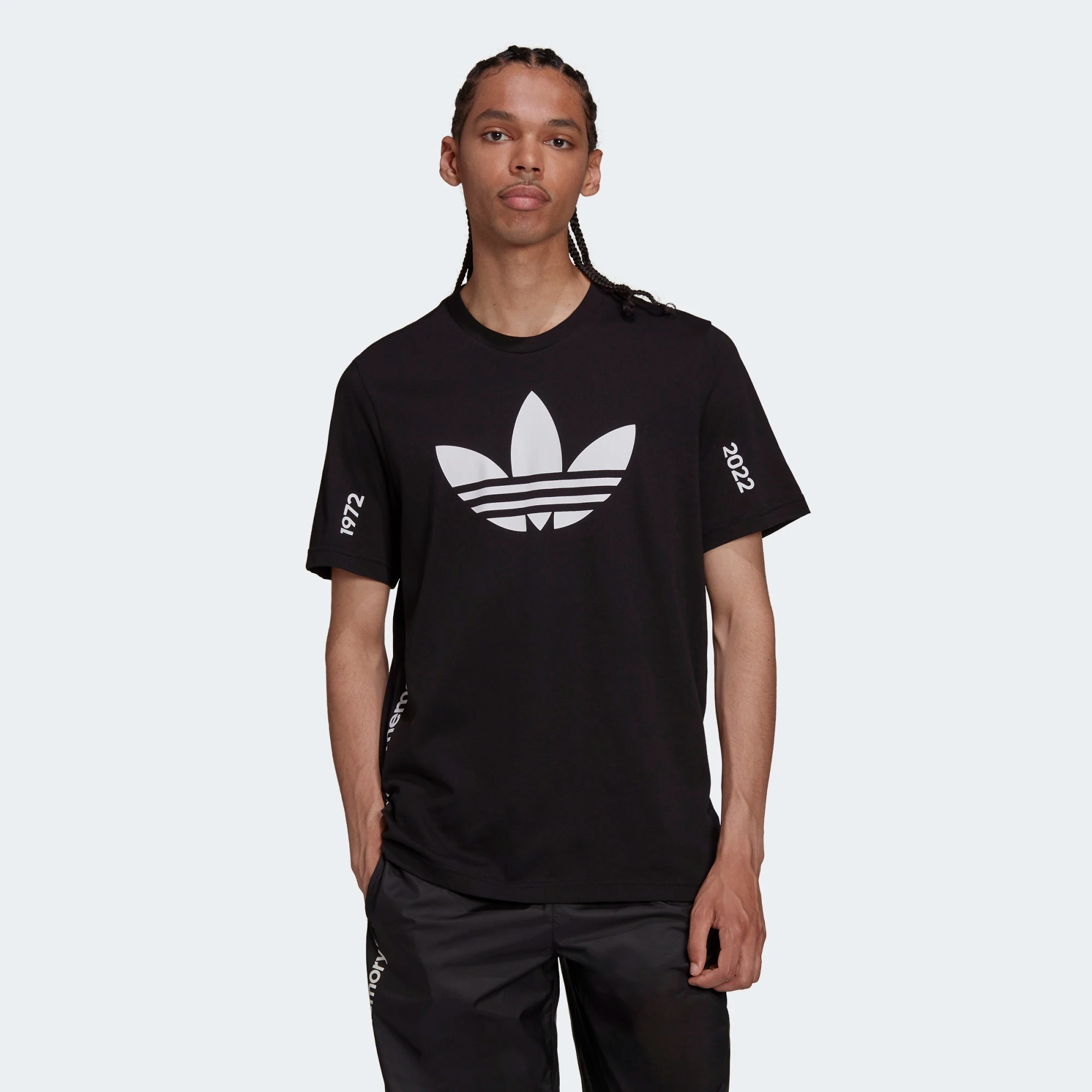 фото Футболка мужская adidas trefoil c tee1 черная s