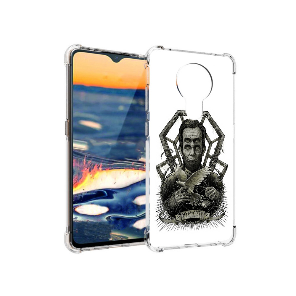 

Чехол MyPads Tocco для Nokia 5.3 франклин абстракция (PT227052.106.662), Прозрачный, Tocco
