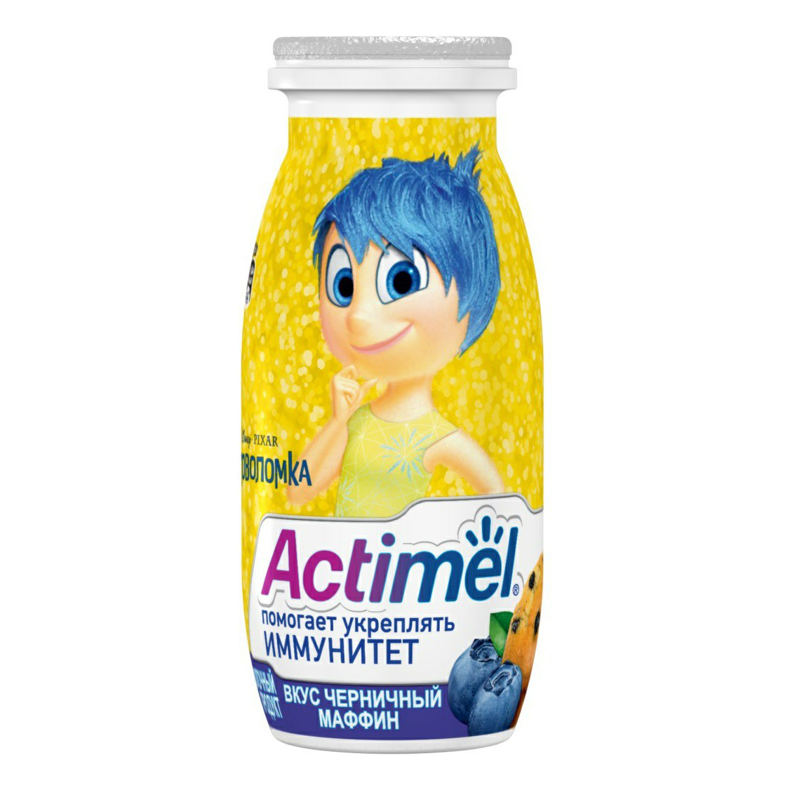 

Кисломолочный напиток Actimel Черничный маффин 2,5% бзмж 100 г