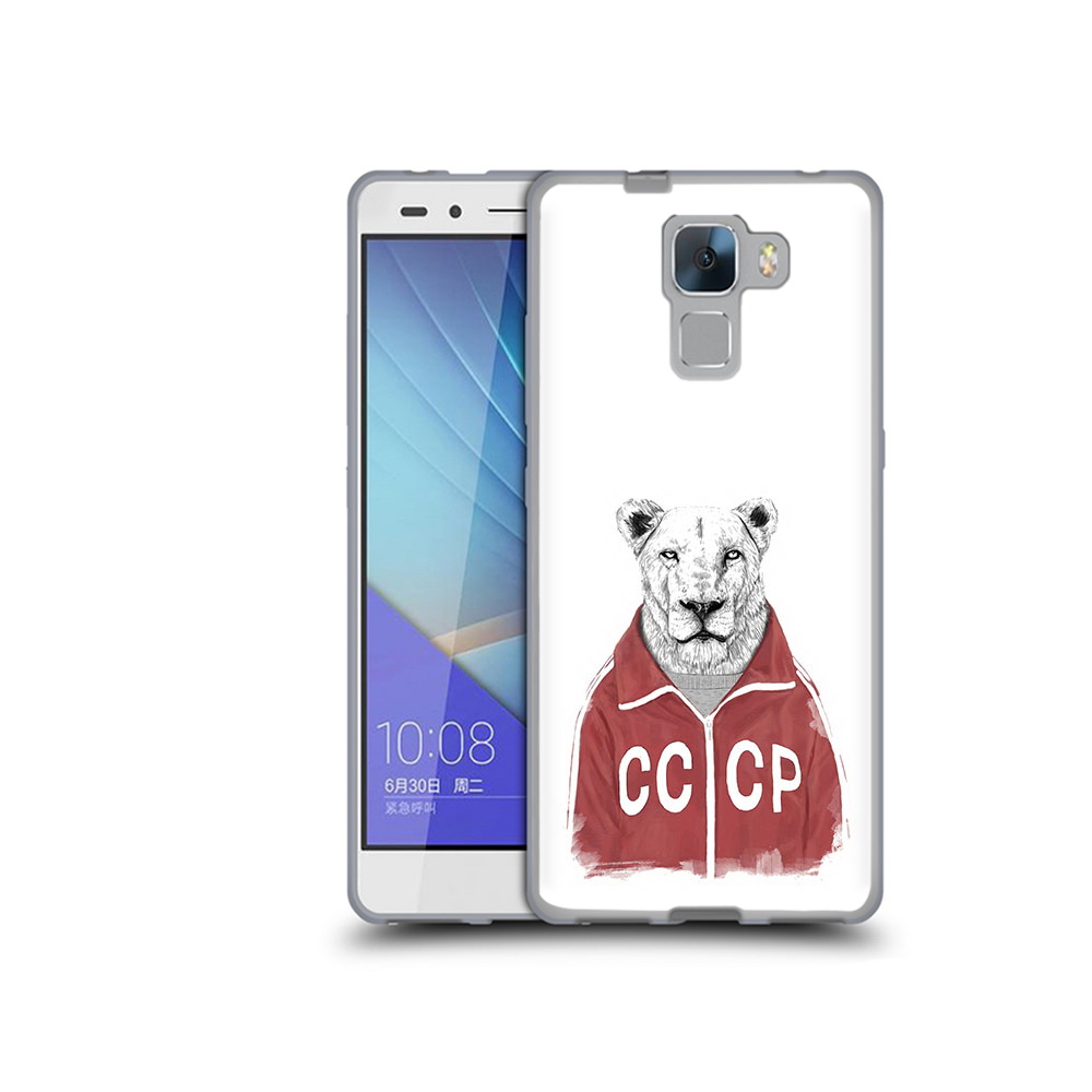 

Чехол MyPads Tocco для Honor 7 львица ссср (PT28758.36.450), Прозрачный, Tocco