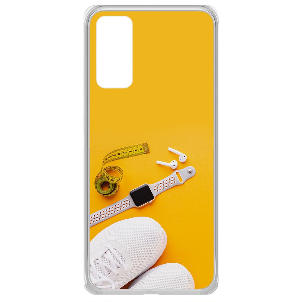 

Чехол-накладка Krutoff Clear Case Кроссовки женские Фитнес для Samsung Galaxy S20