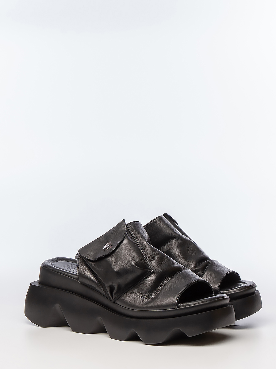 

Шлепанцы женские Lauf! 629 2506 black черные 37 RU, 629 2506 black