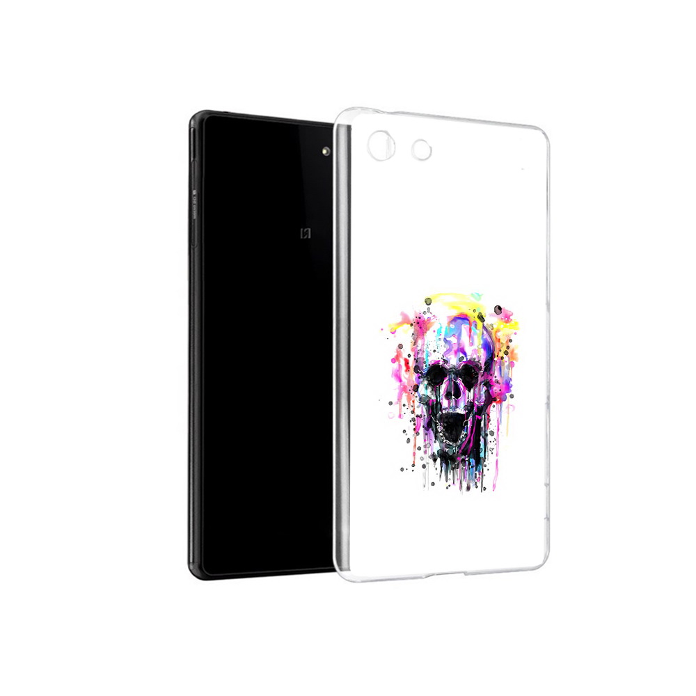 

Чехол MyPads Tocco для Sony Xperia M5 граффити череп (PT16167.241.298), Прозрачный, Tocco