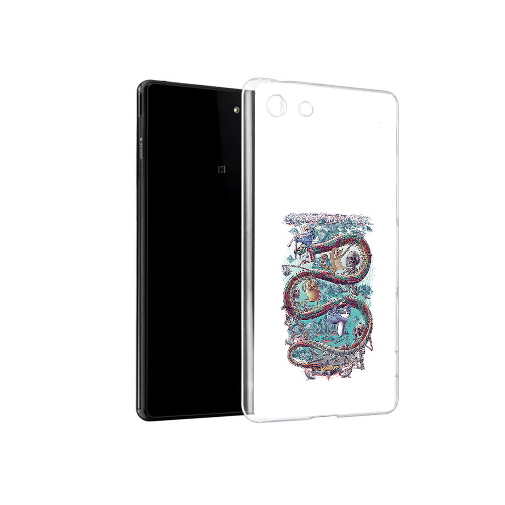 

Чехол MyPads Tocco для Sony Xperia M5 время приключений страшилка (PT16167.241.280), Прозрачный, Tocco