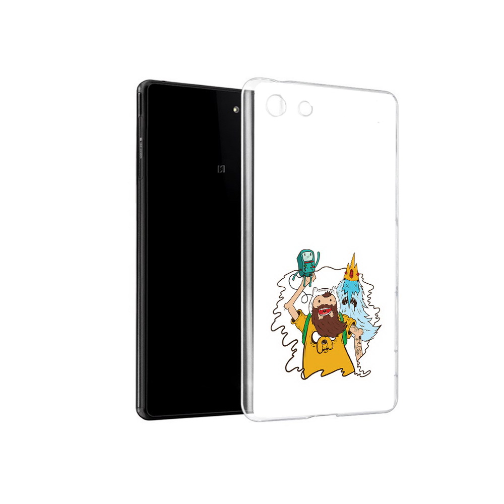

Чехол MyPads Tocco для Sony Xperia M5 время приключений старый Финн (PT16167.241.279), Прозрачный, Tocco