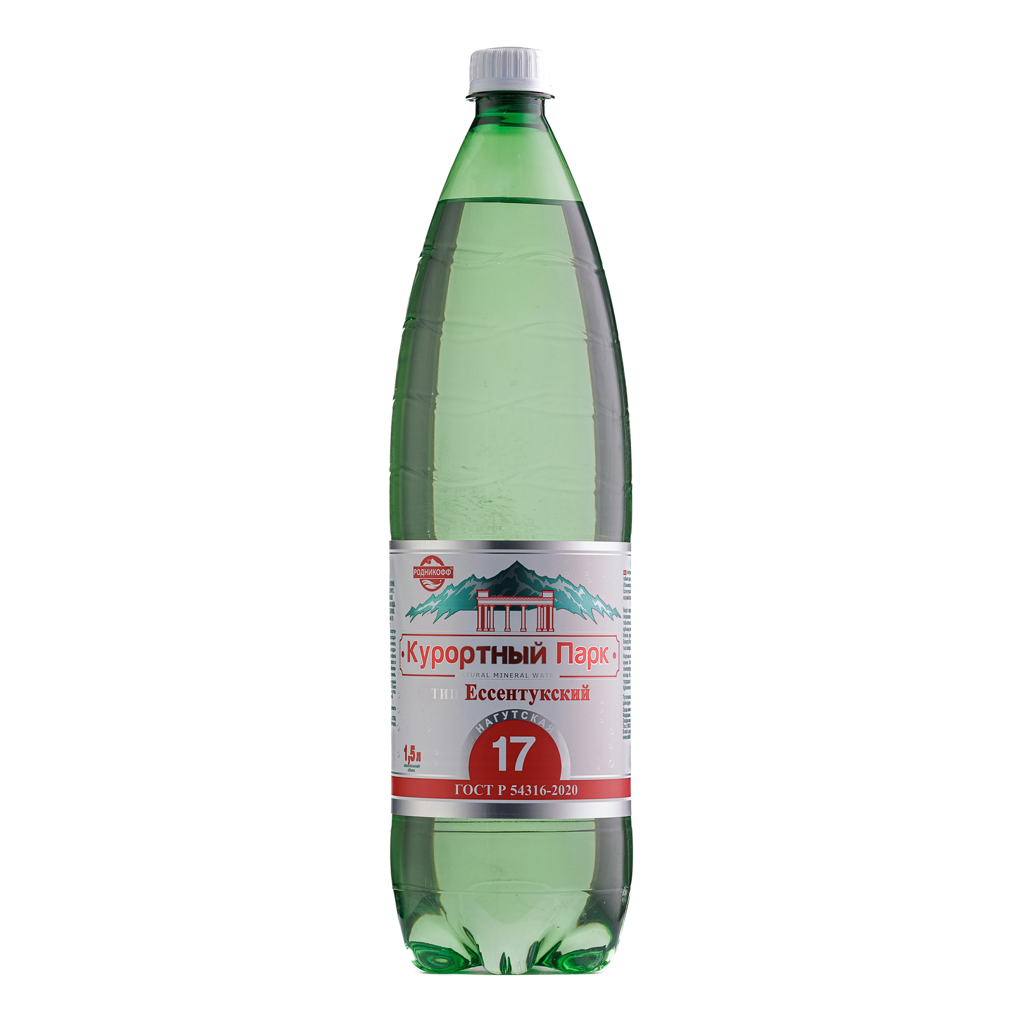

Вода минеральная Курортный парк Нагутская № 17 газированная лечебно-столовая 1,5 л