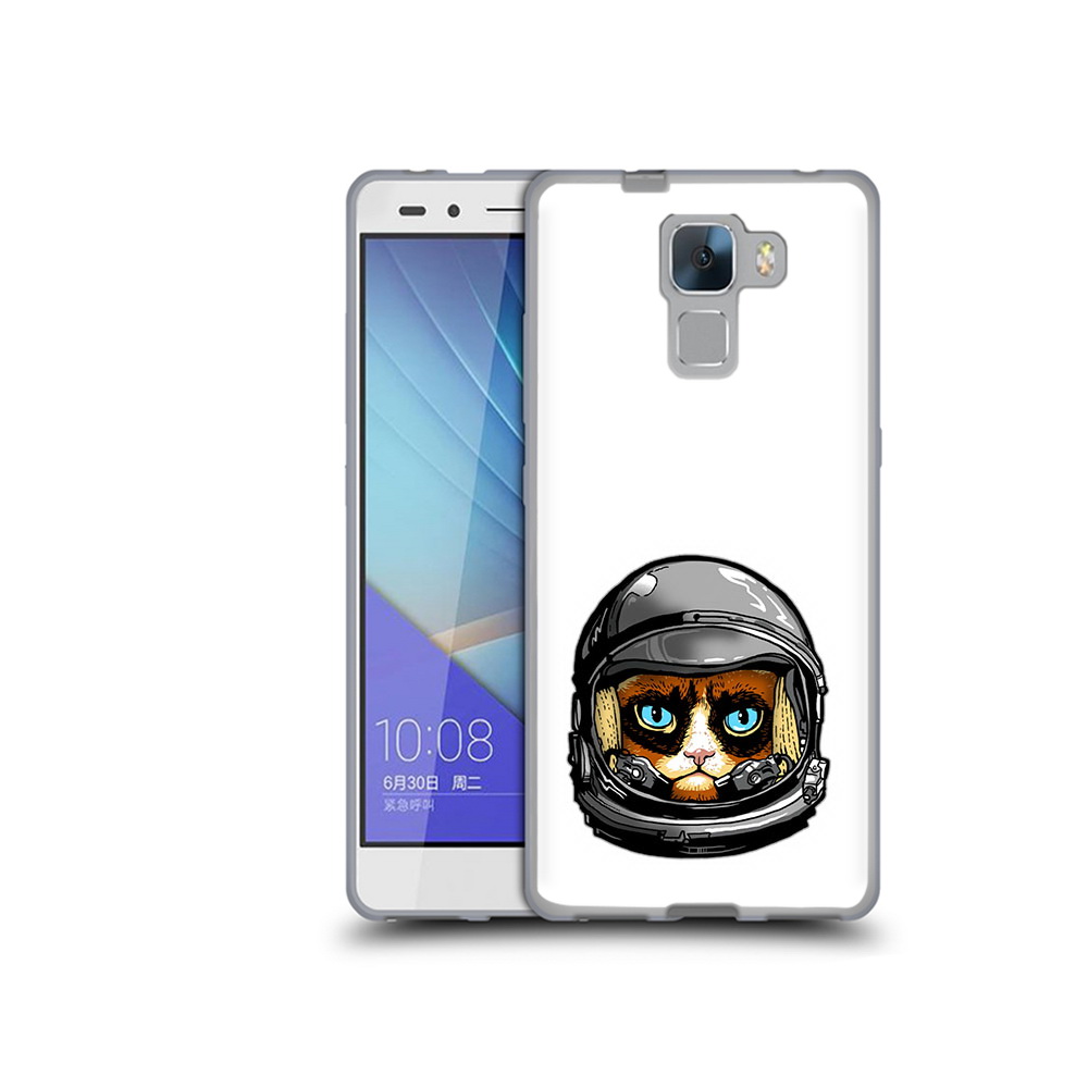 

Чехол MyPads Tocco для Honor 7 кот космонавт (PT28758.36.400), Прозрачный, Tocco