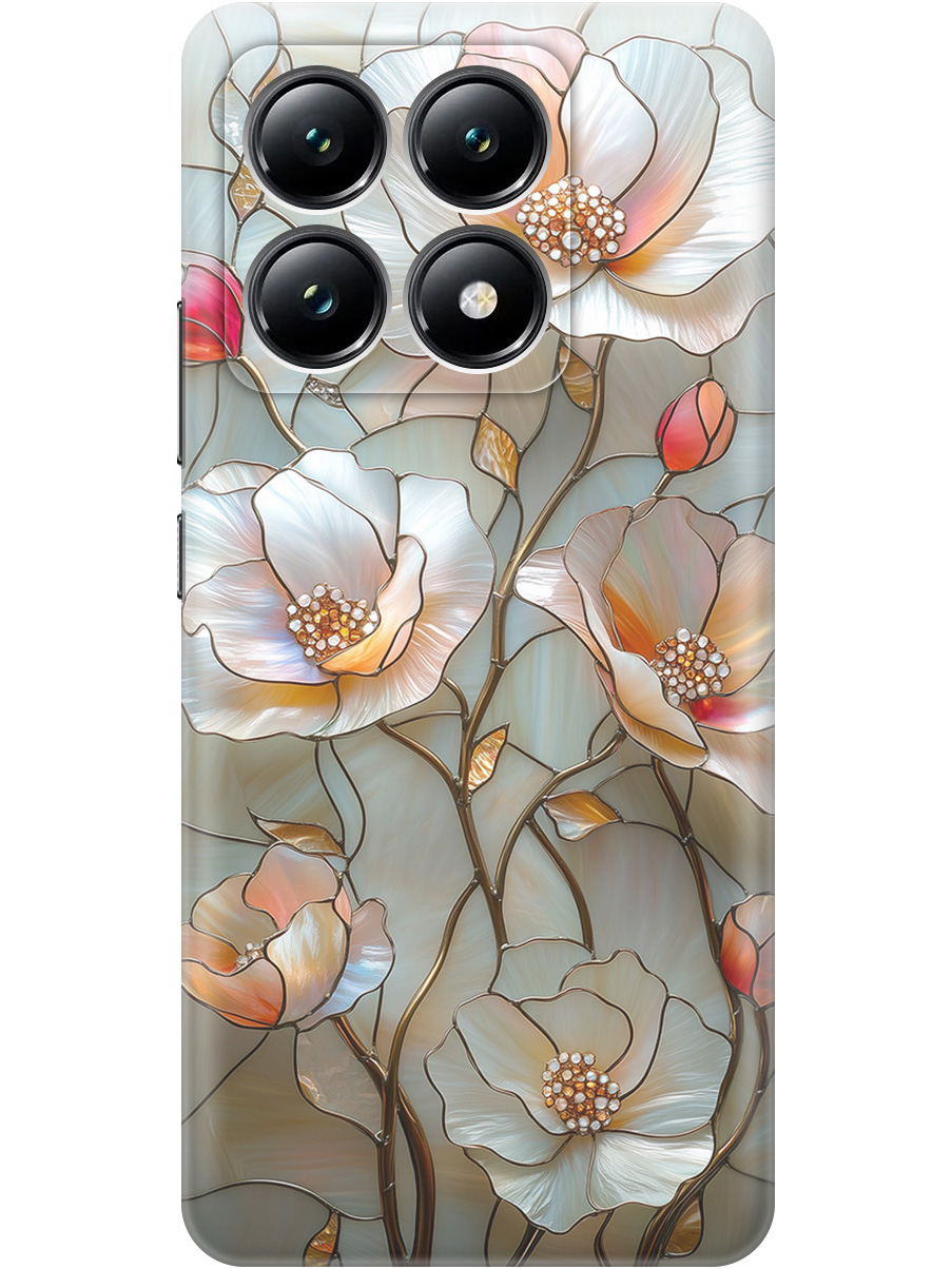 

Силиконовый чехол на Xiaomi 14T с принтом "Фарфоровые цветы", Прозрачный;белый;черный, 785978423