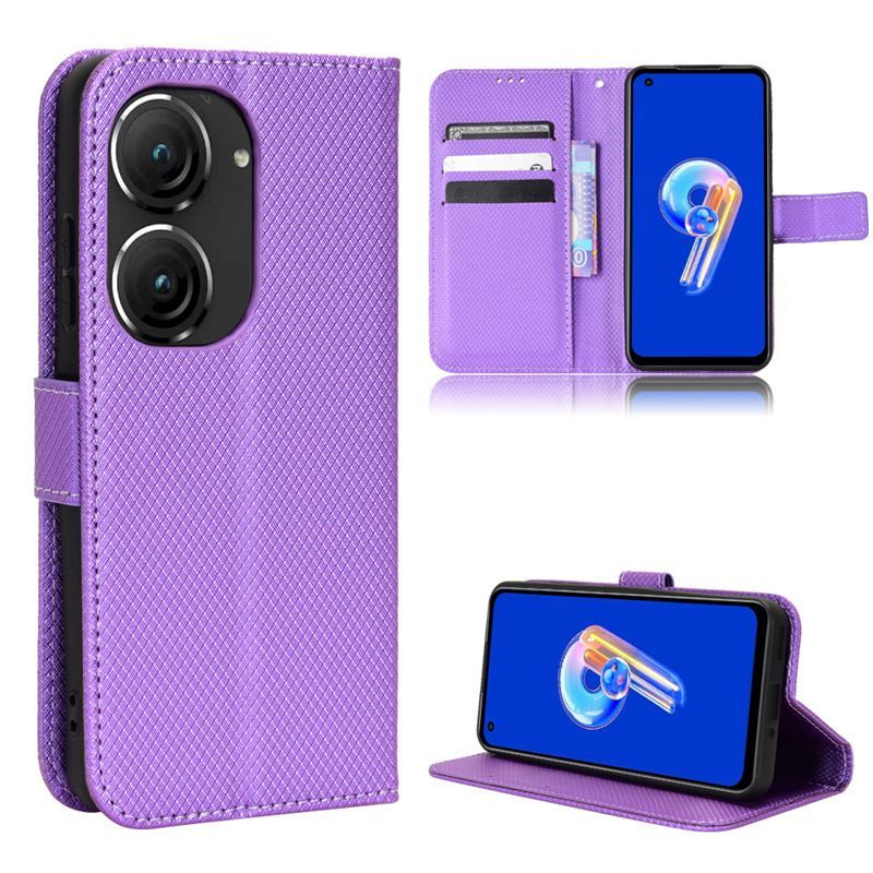 

Защитный чехол-книжка MyPads для смартфона Asus Zenfone 9/Zenfone 10, Фиолетовый