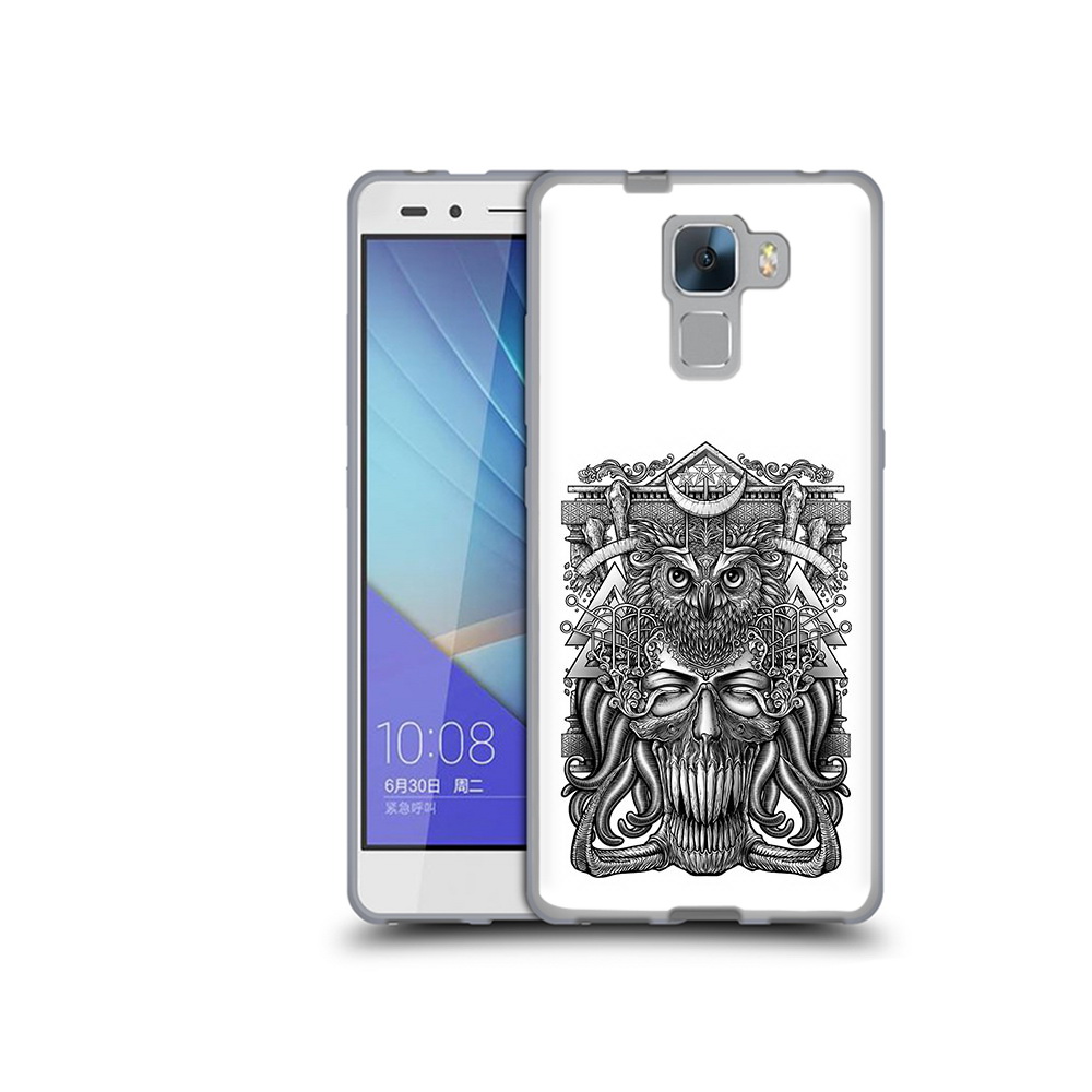 

Чехол MyPads Tocco для Honor 7 зубастая сова (PT28758.36.369), Прозрачный, Tocco