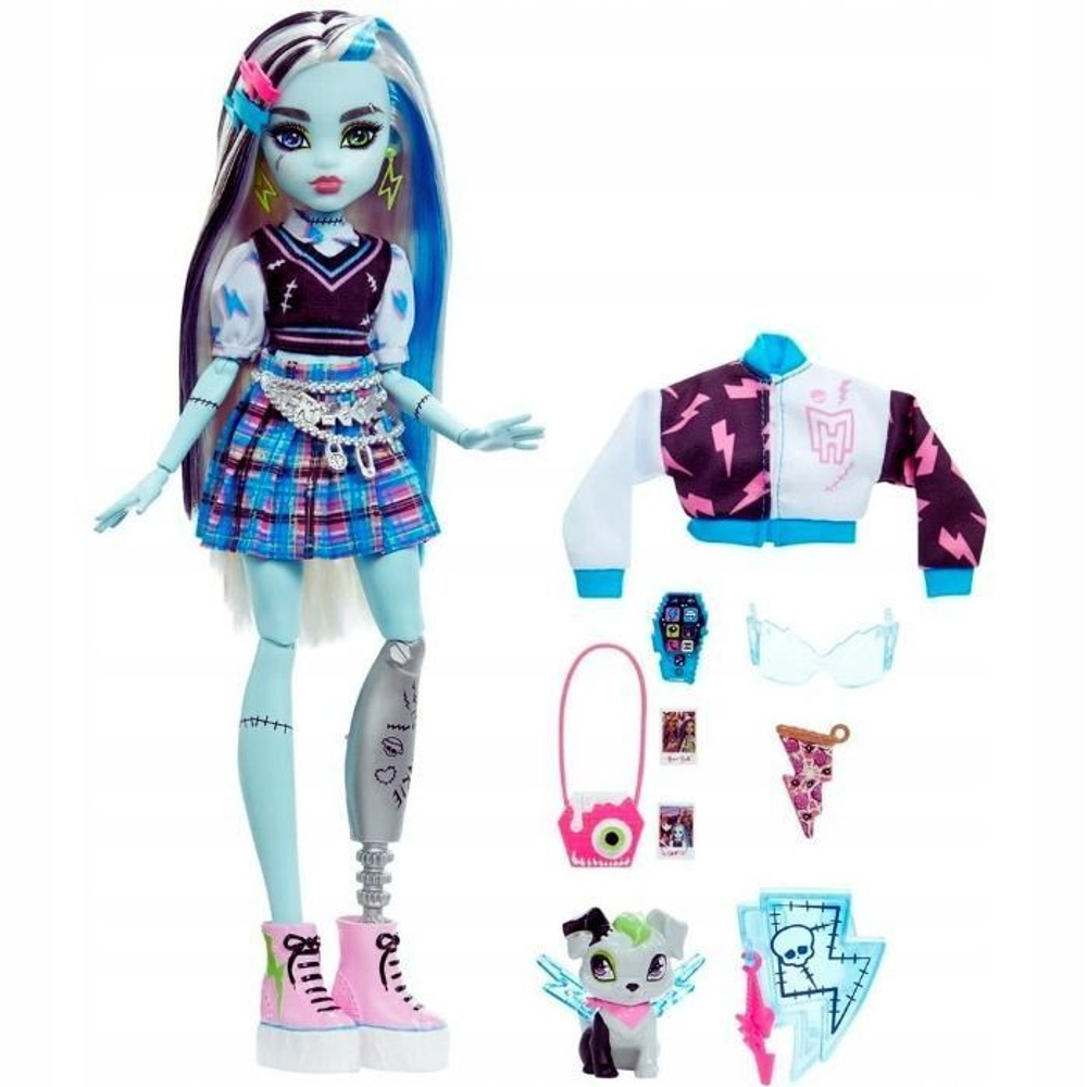 Кукла Monster High Frankie Френки штейн, монстер хай 3 поколение кукла monster high neon frights drakulaura hnf78