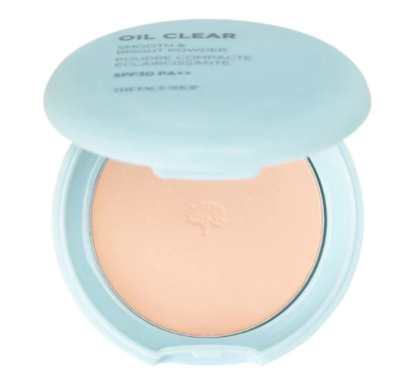 

Пудра The Face Shop для гладкости и сияния кожи, компактная, SPF 30, PA++, N203, Оil Clear Smooth & Bright Pact N203 Natural Beige