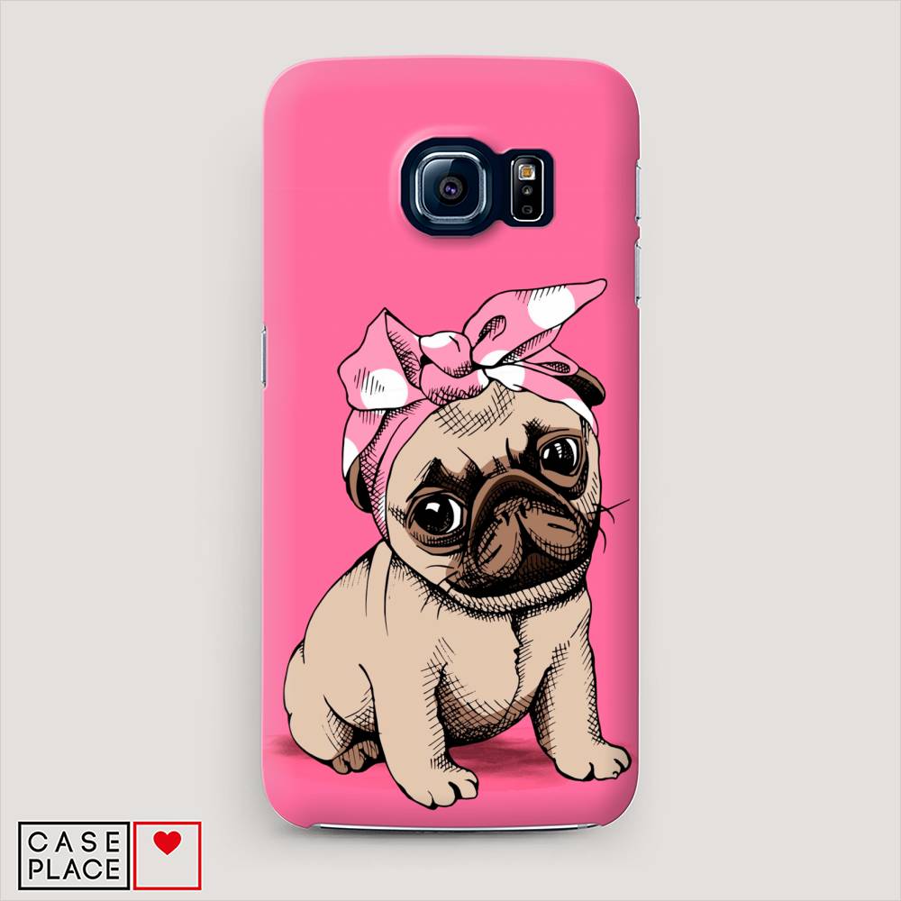 фото Чехол awog "dog pin-up" для samsung galaxy s7