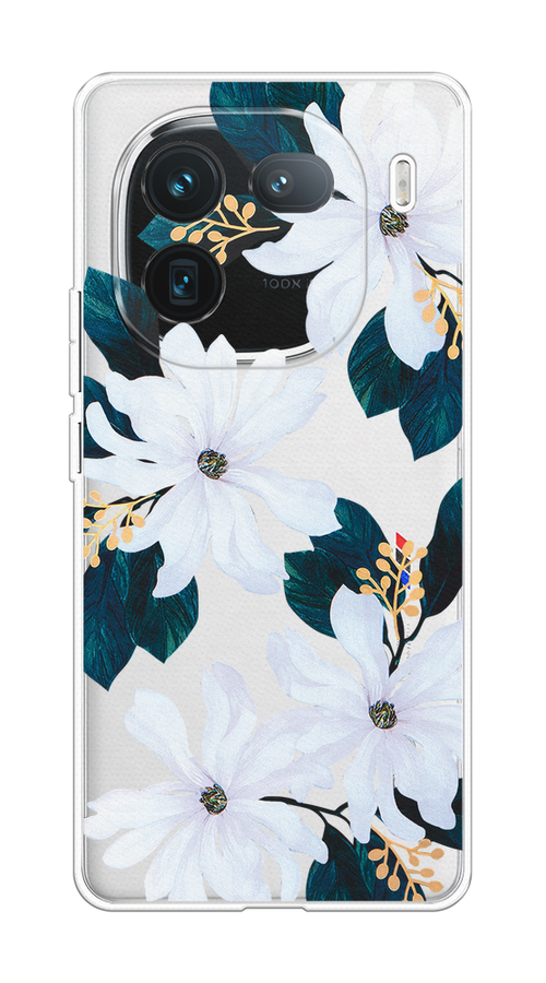 

Чехол на Vivo iQOO 12 "Delilah Flower", Зеленый;белый, 2612050-1