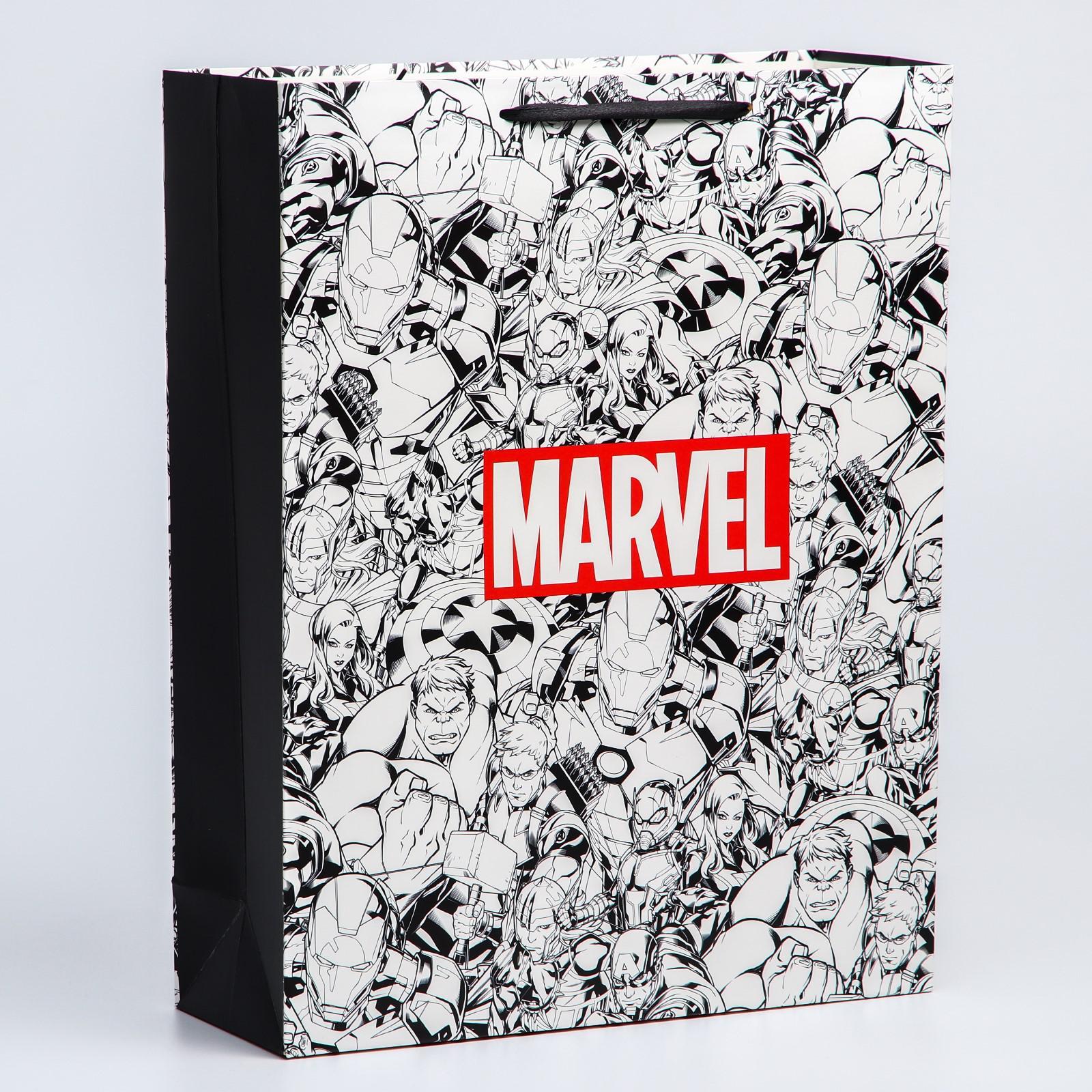 

Подарочный пакет Marvel ламинированный вертикальный 31х40х11 см, Черный, ламинированный, вертикальный, 31х40х11 см