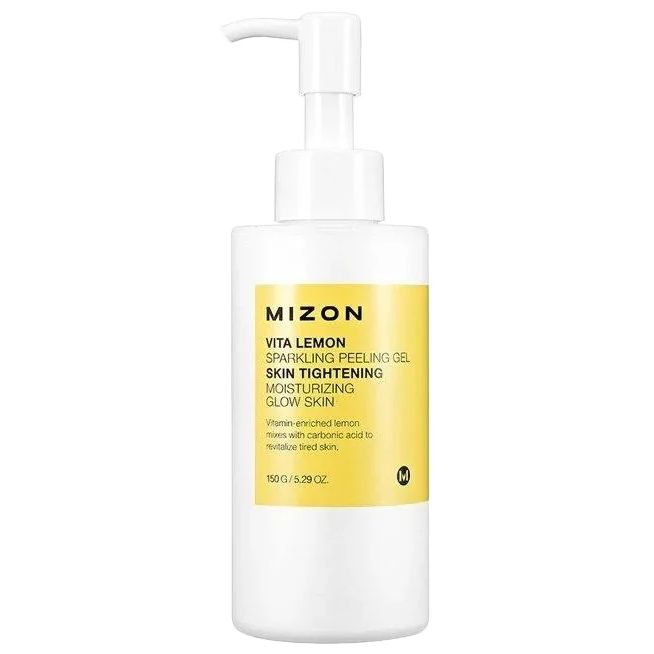 Пилинг для лица Mizon Vita Lemon Sparkling Peeling Gel с лимоном, витаминный, 150 мл holika holika мист скатка отшелушивающий с лимоном смузи пилинг smoothie peeling mist lemon squash 150 мл