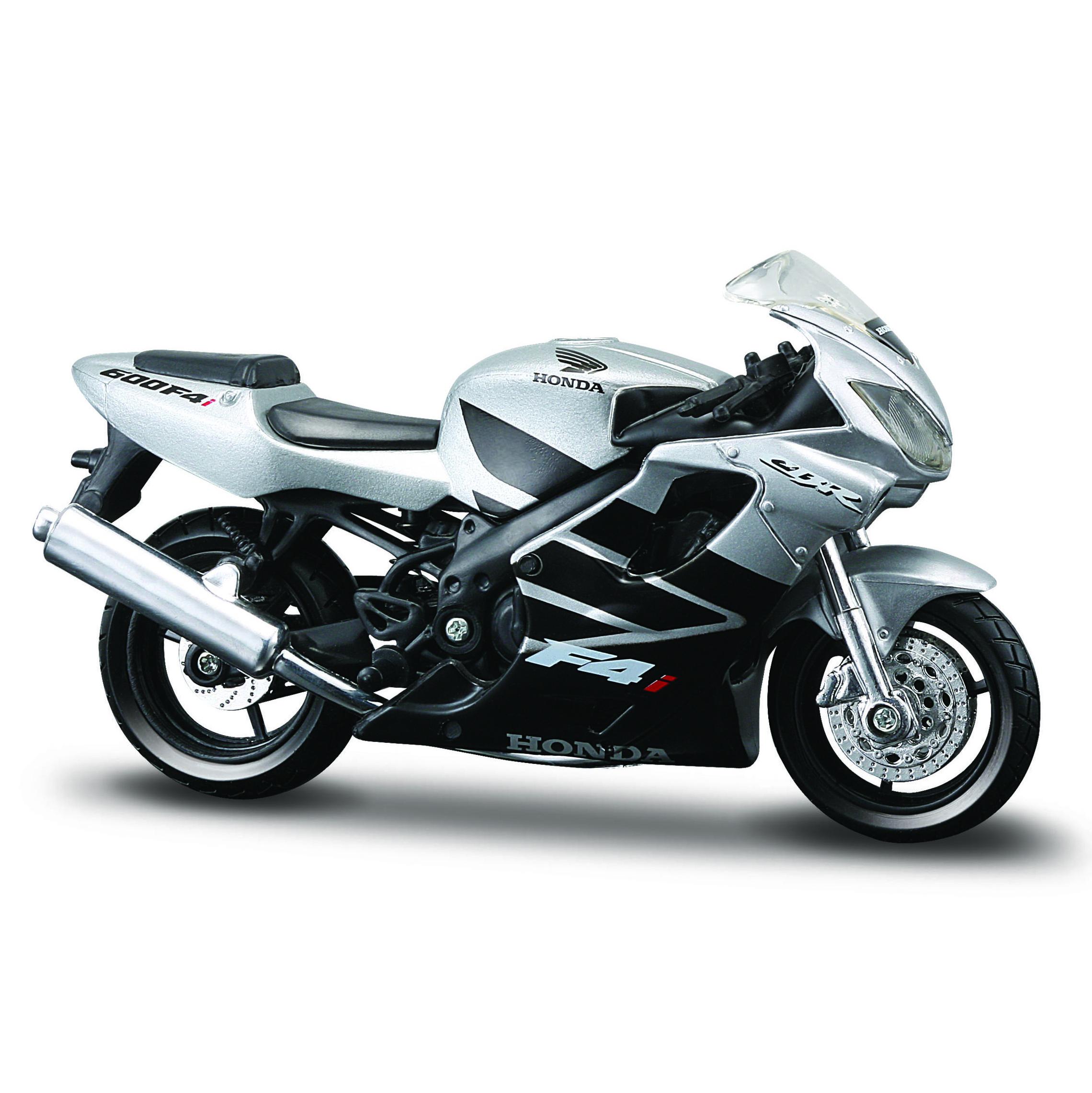 

Игрушечная машинка Maisto Мотоцикл Honda CBR 600F4i, 1:18, серебристый 39300/36