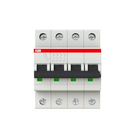 

Выключатель автоматический ABB 4-пол. S204 C16 2CDS254001R0164, S203-C10_серый_C_4