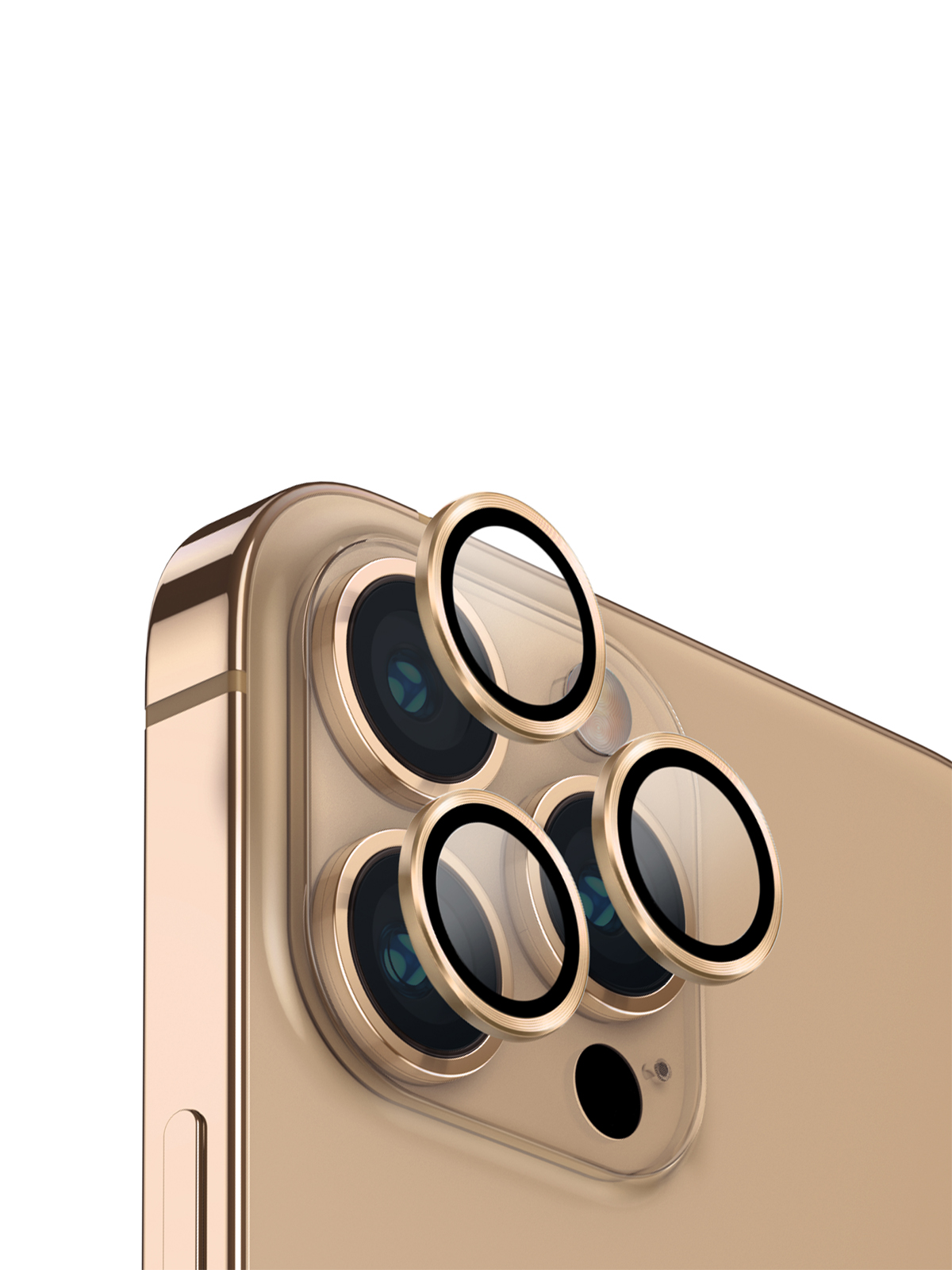 Стекло Uniq для камеры iPhone 14 Pro/14 Pro Max OPTIX Camera Aluminium Gold