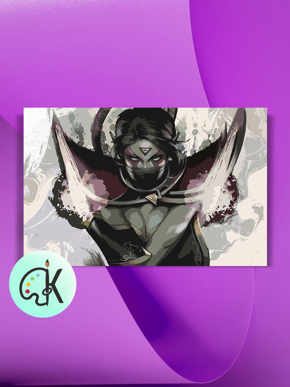 

Картина по номерам на холсте Культура Цвета Dota2 - Templar Assassin, 40 х 50 см, Dota2 - Templar Assassin