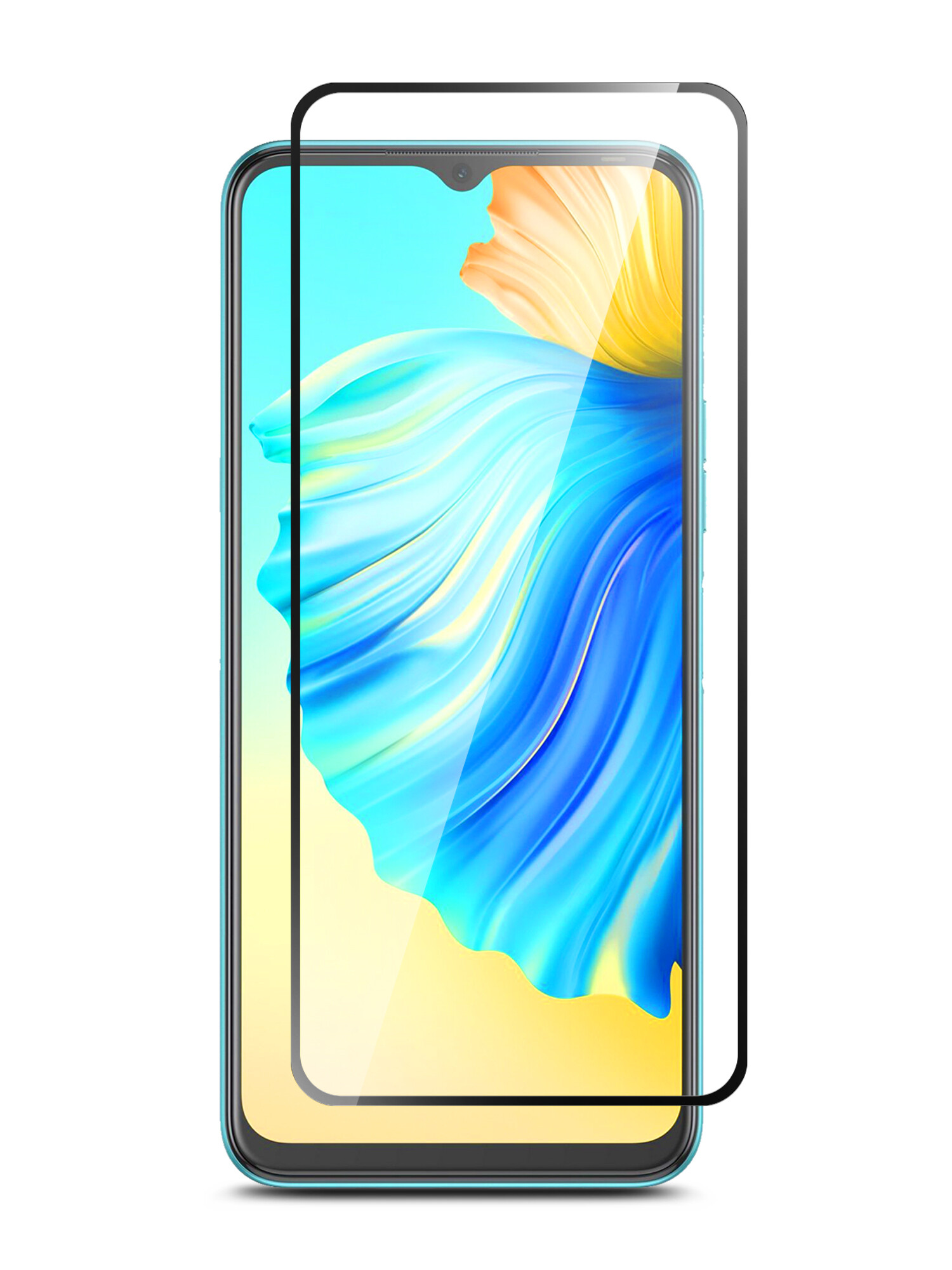 

Защитное стекло Brozo на Tecno Spark 7/Spark 7 8P/Spark Go 2022 на весь экран, Tecno Spark 7 / 8P / Spark Go 2022